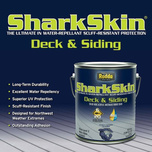 SharkSkin Deck And Siding Solid Wood Stain, 1 Quart, Maple Syrup